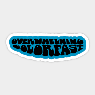 Overwhelming Colorfast "Bubble Logo" Sticker